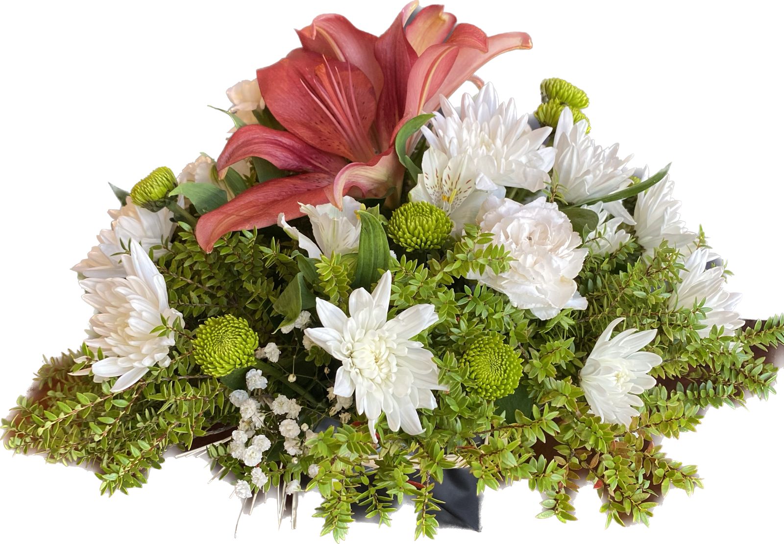 Arreglo Mini de Condolencias 2 – Flores Mixtas | Flor de Café WhatsApp Image 2023 03 23 at 10.26.00