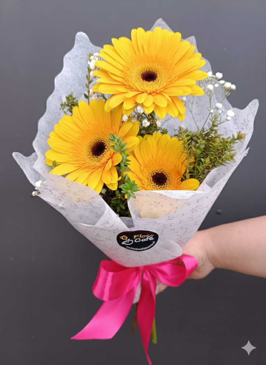 RAMO 3 GERBERAS MIXCOLOR